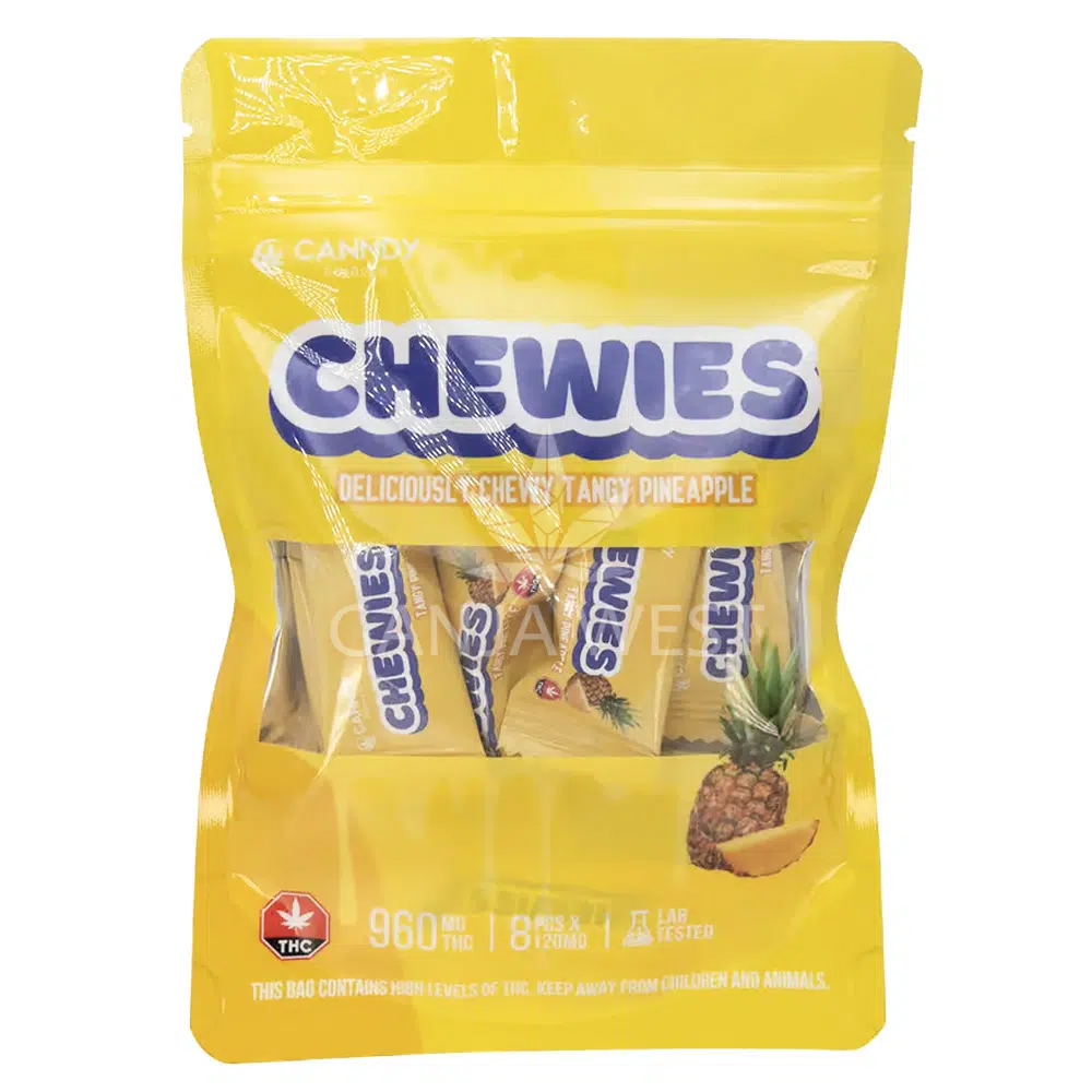 buy-weed-online-dispensary-ganja-west-canndy-edibles-chewies-pineapple Canndy Edibles - Chewies - Pineapple (960MG THC) - Image 1