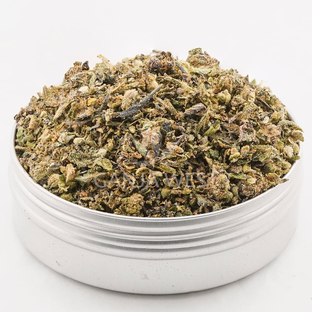 buy-weed-online-dispensary-ganja-west-shake-trim-poison-fruit-aaaa-jar Shake - Poison Fruit - AAAA Ounce (28 Grams) - Image 1