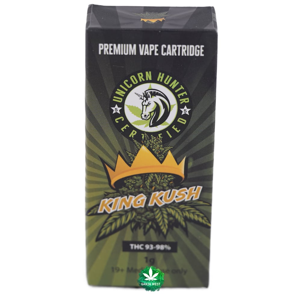 Unicorn Hunter King Kush THC Cartridge Ganja West Dispensary
