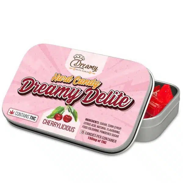 Dreamy Delite - THC Cherry Hard Candy - 150MG