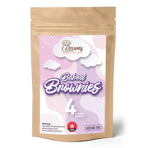 Dreamy Delite - THC Baked Brownies - 100mg (400MG)