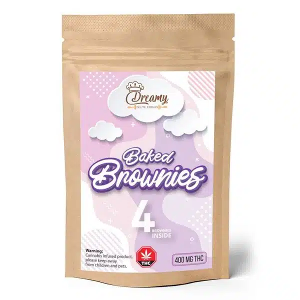 Dreamy Delite - THC Baked Brownies - 100mg (400MG)