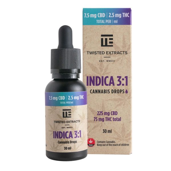 Twisted Extracts - Indica 3:1 Oil Drops - 30ml