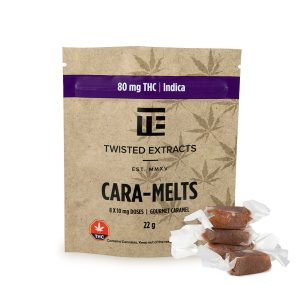 Twisted Extracts - THC Cara-Melts – 10mg (80MG) - Indica