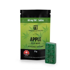 Twisted Extracts - THC Apple Gummies - 80MG - Sativa