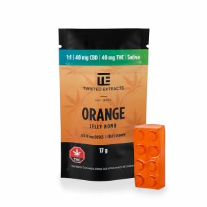 Twisted Extracts - 1:1 THC/CBD Orange Gummies - 40MG
