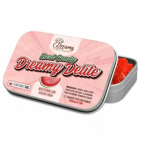 Dreamy Delite - THC Watermelon Hard Candy - 150MG