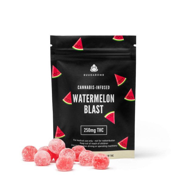 Buudabomb - THC Watermelon Blast Gummies - 250MG