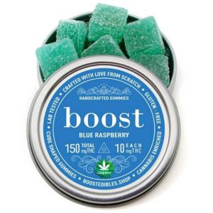 Boost – Blue Raspberry Gummies - 150MG THC