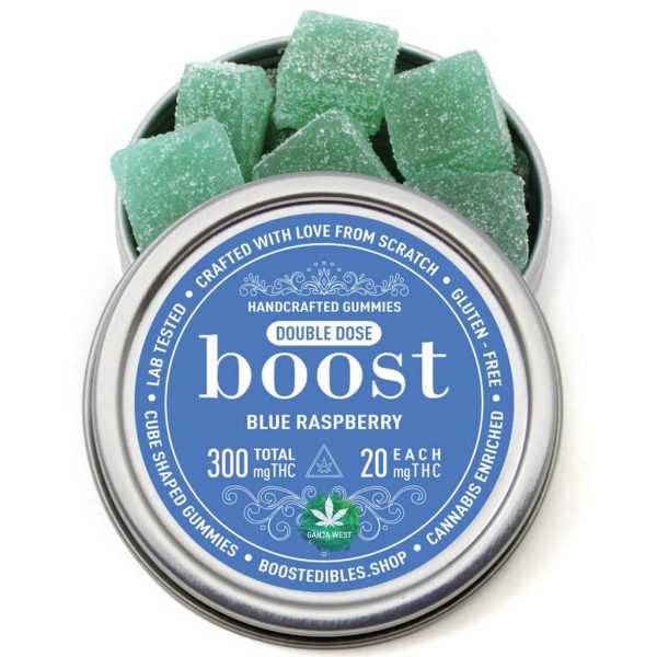 Boost – Blue Raspberry Gummies - 300MG THC
