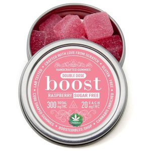 Boost - Sugar-Free Raspberry Gummies - 300MG THC