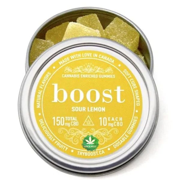 Boost – Sour Lemon Gummies - 150MG CBD
