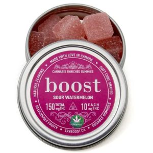 Boost – Sour Watermelon Gummies - 150MG THC