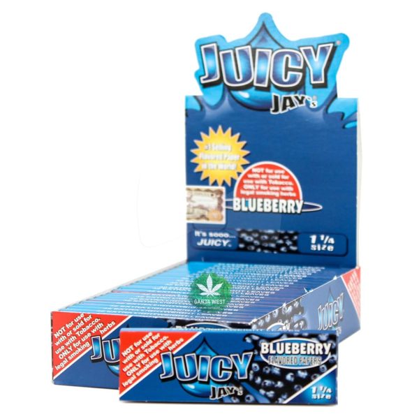 Juicy Jay's - Blueberry Flavored Rolling Paper - 1 1/4