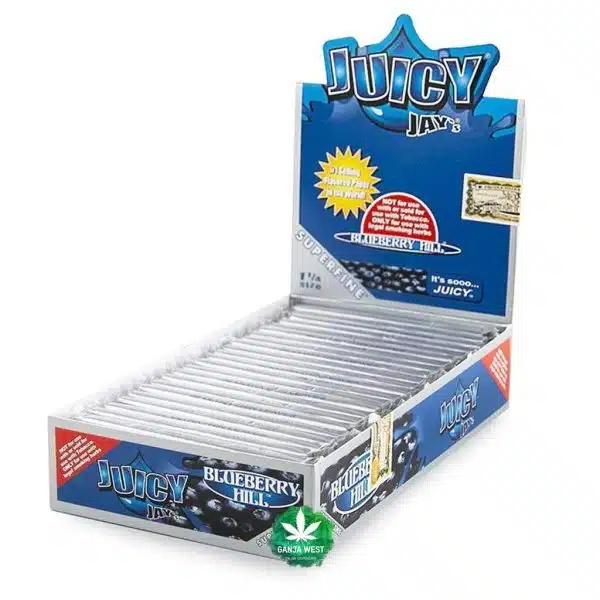 Juicy Jay's - Blueberry Hill Superfine Rolling Paper - 1 1/4