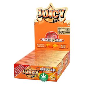 Juicy Jay's - Peaches and Cream Flavored Rolling Paper - 1 1/4