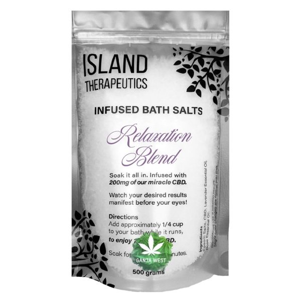 Island Therapeutics - Relaxation Blend - CBD Infused Bath Salts - 200mg