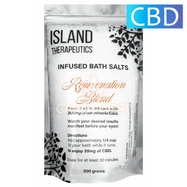 Island Therapeutics - Rejuvenation Blend - CBD Infused Bath Salts - 200mg