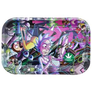 Ganja West Rolling Tray - Rick And Morty In Space