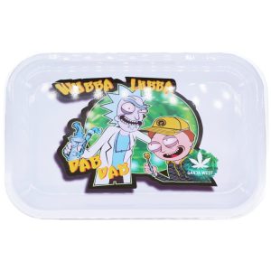 Ganja West Rolling Tray - Rick and Morty Wubba Lubba