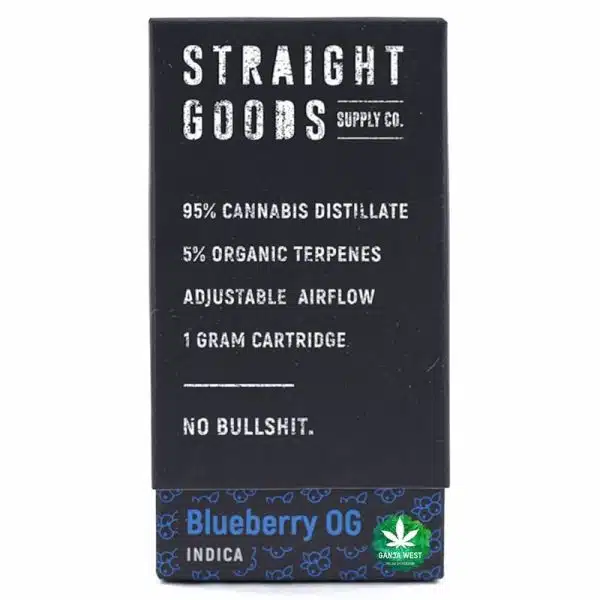 Straight Goods - THC Cartridge - Blueberry OG - Indica