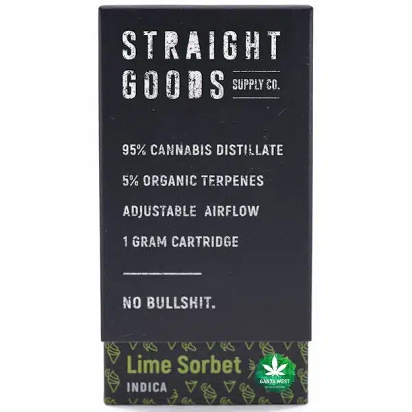 Straight Goods - THC Cartridge - Lime Sorbet - Indica