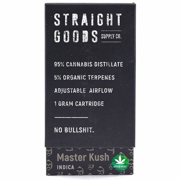 Straight Goods - THC Cartridge - Master Kush - Indica