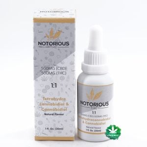 Notorious - 1:1 THC/CBD Tincture - 30ml (1000MG)