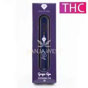 Diamond Concentrates – Grape Ape - THC Disposable Pen (2 Grams)
