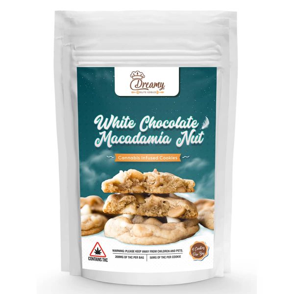 Dreamy Delite - THC White Chocolate Cookies - 200MG