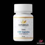 Notorious - CBD Capsules - 25mg (500MG)