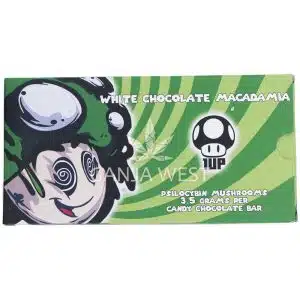 1UP - White Chocolate Macadamia - 3500MG Psilocybin Chocolate Bar