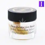 black delato high voltage live resin jar