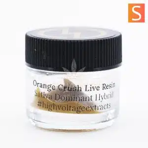 orange crush high voltage live resin jar