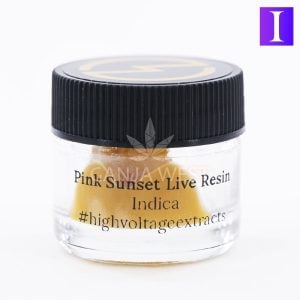 pink sunset high voltage live resin jar