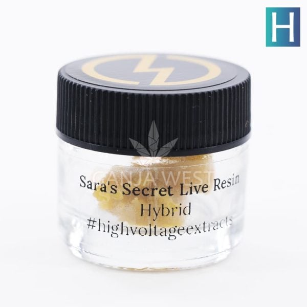 sara's secret high voltage live resin jar