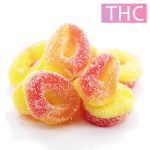 notorious gummies peach ring piece