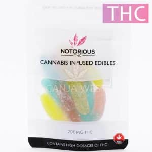 Notorious - THC Neon Worm Gummies - 25mg (200MG)