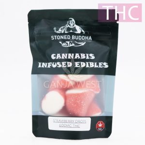 Stoned Buddha - THC Strawberry Drops - 75MG (600MG)