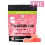 Twisted Extracts – THC Singles Sour Strawberry Kiwi – 160MG – Sativa
