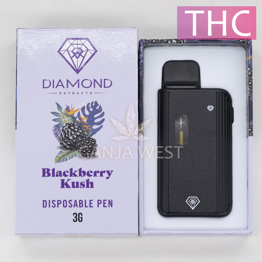 Diamond Concentrates Blackberry Kush THC Disposable Pen (3 Grams