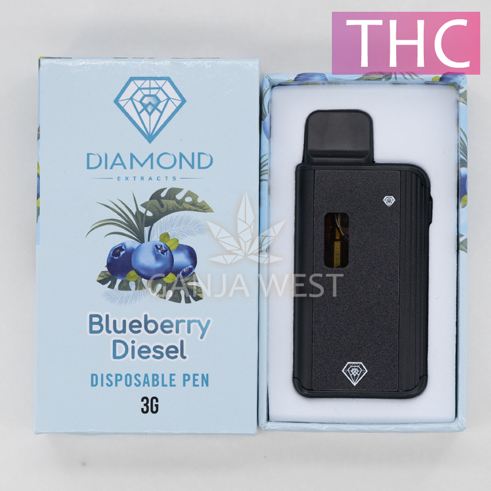 Diamond Concentrates Blueberry Diesel Thc Pen 3 Grams Ganja West