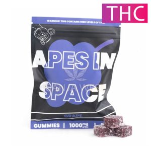 Apes In Space - Grape Gummies - 1000 MG THC