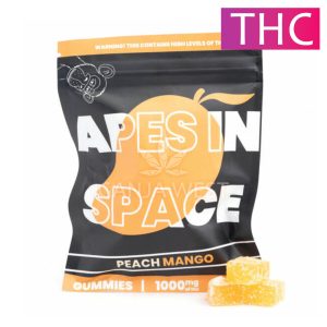 Apes In Space - Peach Mango Gummies - 1000 MG THC