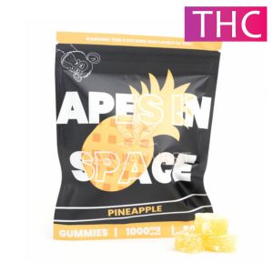 Apes In Space - Pineapple Gummies - 1000 MG THC
