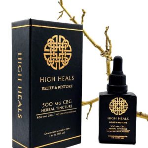 High Heals Tincture - Relief and Restore 500 mg CBG