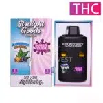 Straight Goods - Blueberry Cookies + Bubba Kush - Dual Chamber Disposable Pen (6G)