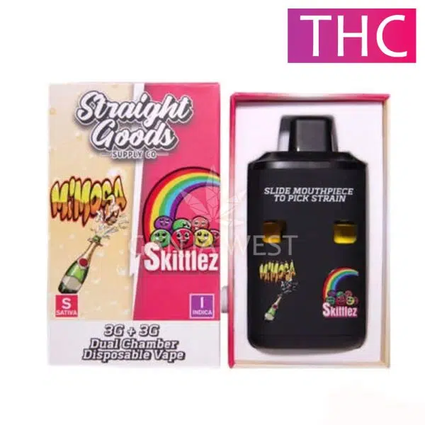 Straight Goods - Mimosa + Skittles - Dual Chamber Disposable Pen (6G)