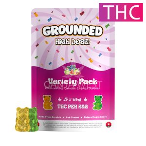 Grounded High Dose - Variety Pack THC Gummies - 500 MG