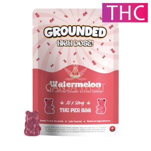 Grounded High Dose - Watermelon THC Gummies - 500 MG